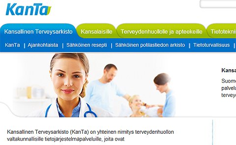 , KanTa-palvelun kuvakaappaus 12/09